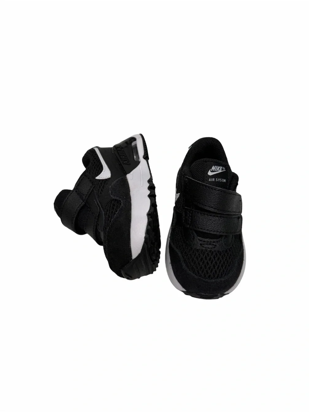 Nike Air Max System (TD) Shoes Black White DQ0286 001 Toddler Size 4C NWOB